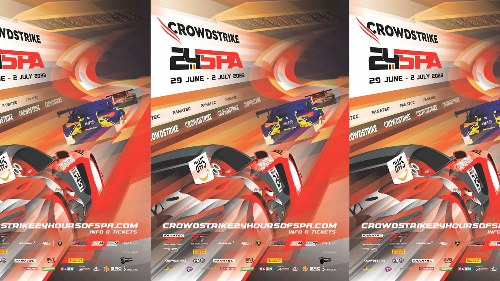 24 Stunden Spa: Das offiziell CrowdStrike 24 Hours of Spa Poster