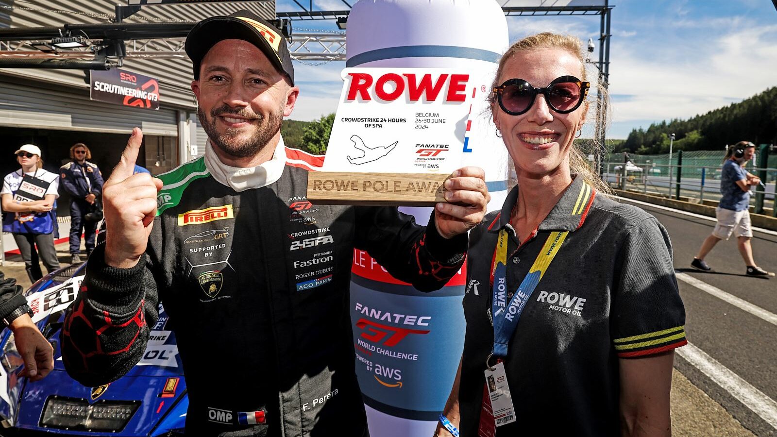 24 Stunden Spa: Perera sichert Pole für 24h Spa im Lamborghini