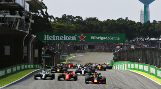 Brazil Grand Prix with full grandstands